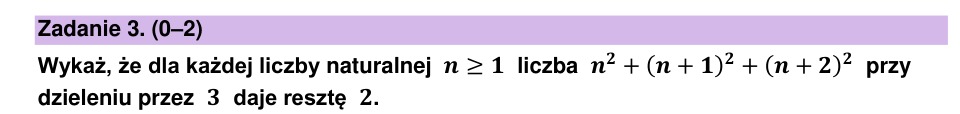Zadanie 3: Reszta z dzielenia - matura matematyka 2024