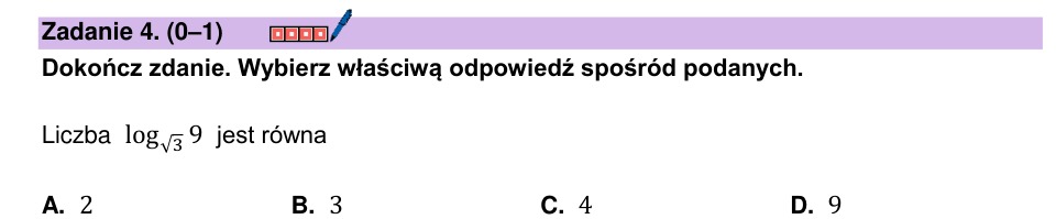 Zadanie 4: Logarytm liczby - matura matematyka 2024