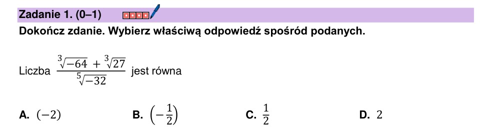 Zadanie 1: Wartość liczby z pierwiastkami - matura matematyka 2026