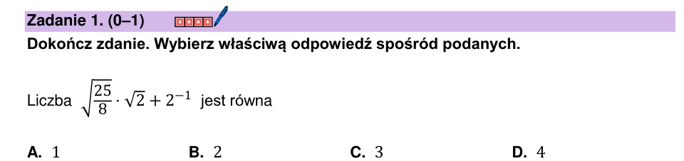 Zadanie 1: Potęgi i pierwiastki - matura matematyka 2026