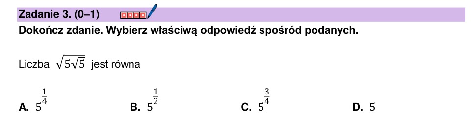 Zadanie 3: Pierwiastek złożony - matura matematyka 2026