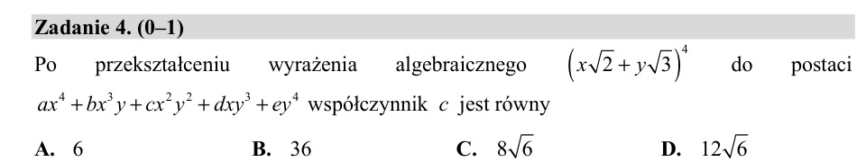 Zadanie 4: Współczynnik rozwinięcia - matura matematyka 2020