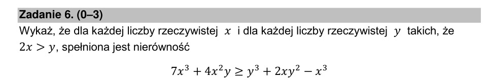Zadanie 6: Nierówność z sześcianami - matura matematyka 2022